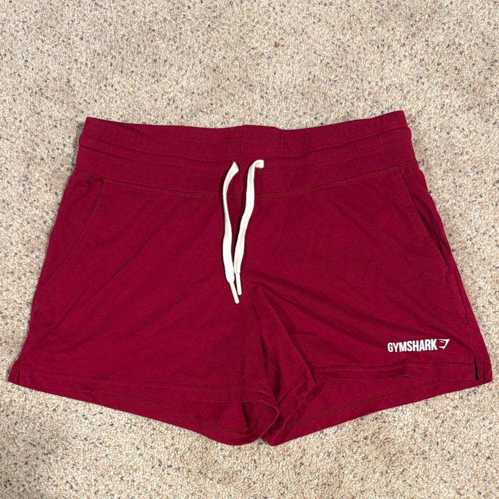 Gymshark Women's Burgundy Athletic Shorts